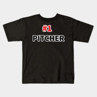 Number one pitcher Kids T-Shirt